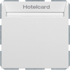 Hotelkaart-relaisschak. berker S/B, polarwit mat